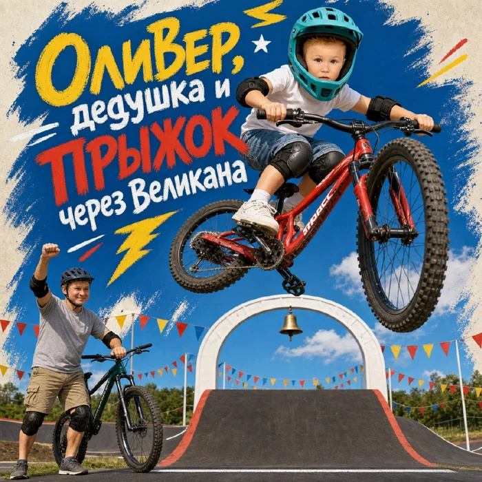Оливер, дедушка и прыжок через Великана