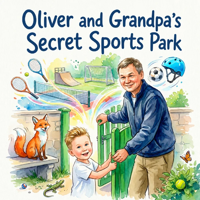 Oliver and Grandpa's Sports Yard