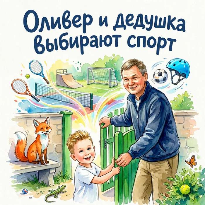 Оливер и дедушка выбирают спорт