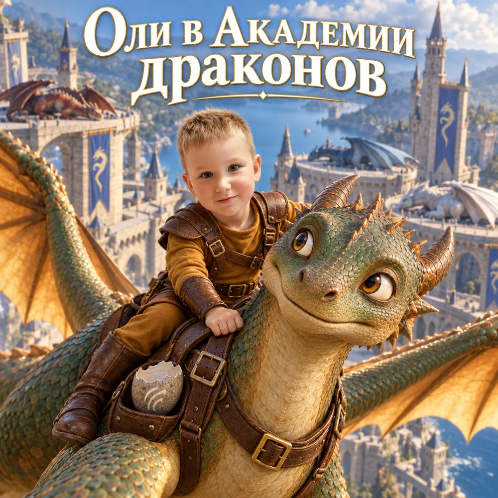 Именная книга про драконов