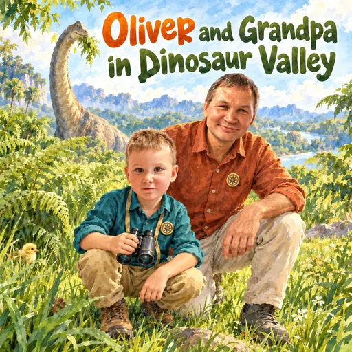 A dinosaur book starring your child