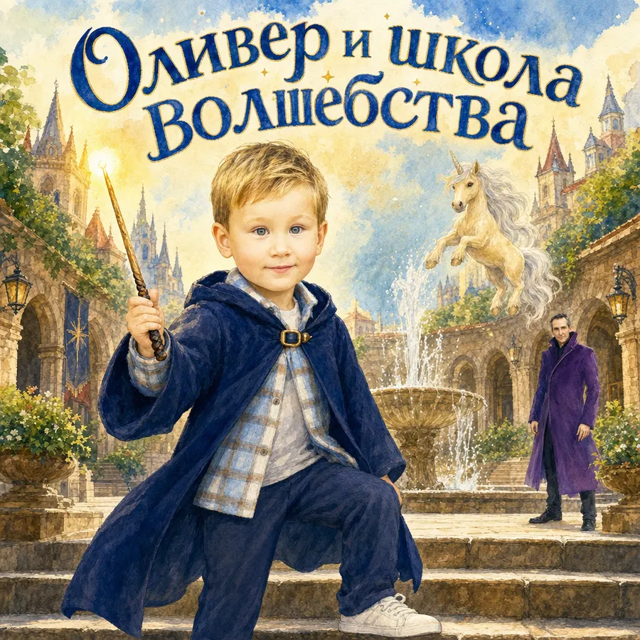 Именная книга про школу волшебства