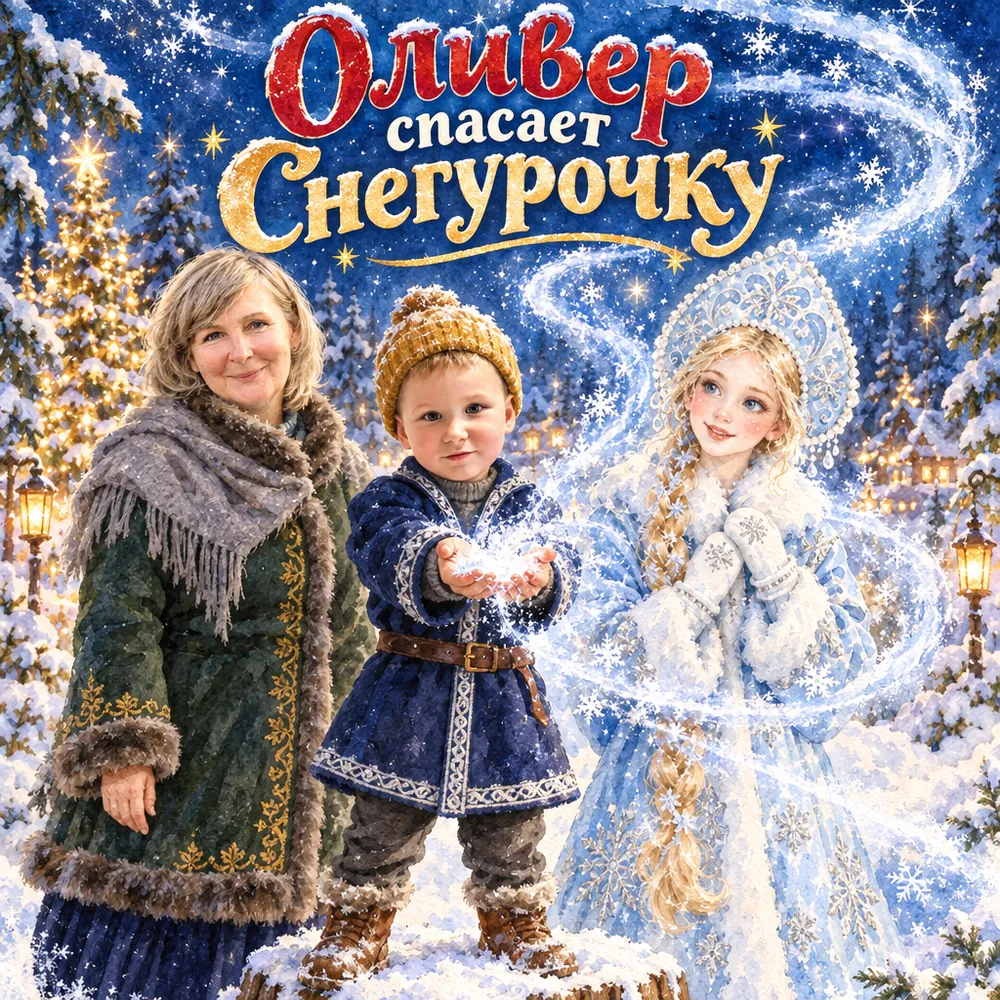 Оливер спасает Снегурочку