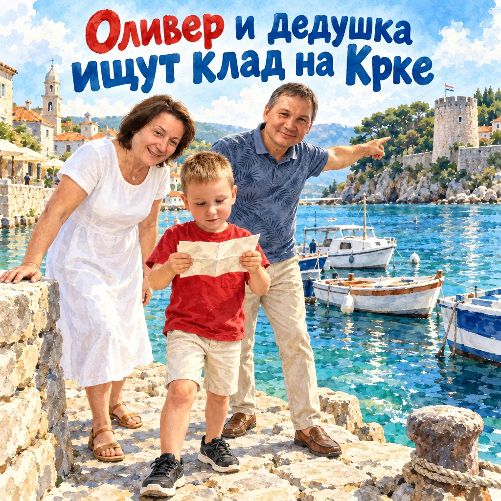 Книга про охоту за сокровищами у бабушки и дедушки