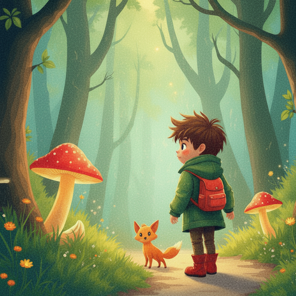 Whimsical illustration style