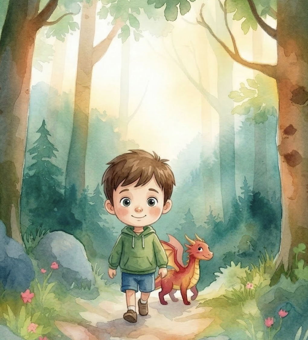 Watercolor illustration style