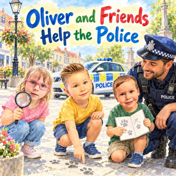 Oliver and Friends Help the Police — a personalized detective story for 3 year olds