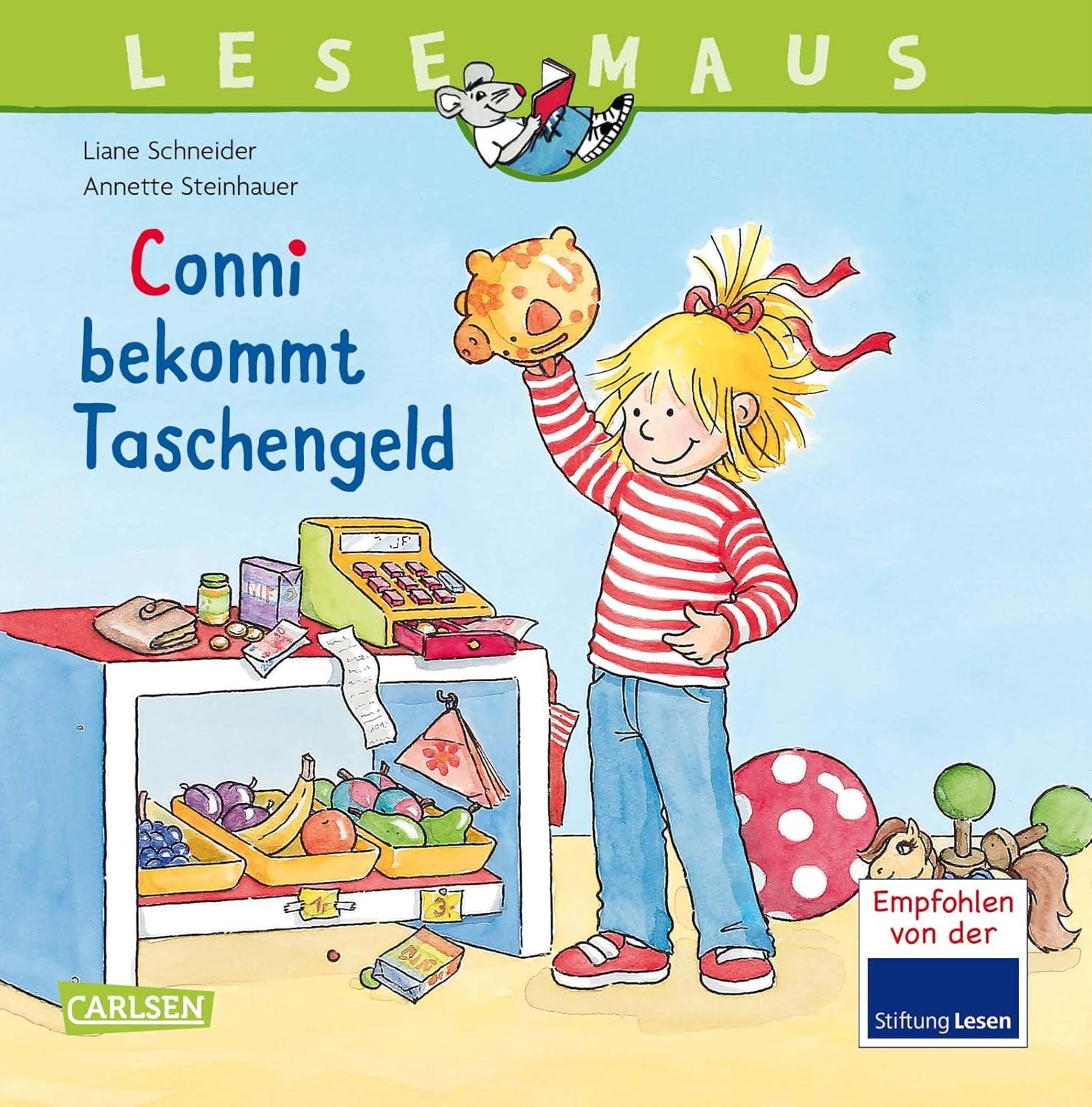 Conni and the Pocket Money children's book, one of Oli's favourite read-alouds at age 4