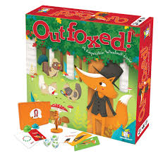 Outfoxed cooperative board game — a great first detective game for 4 year olds